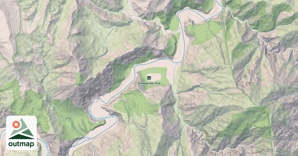 Map of Snowgrass Hut