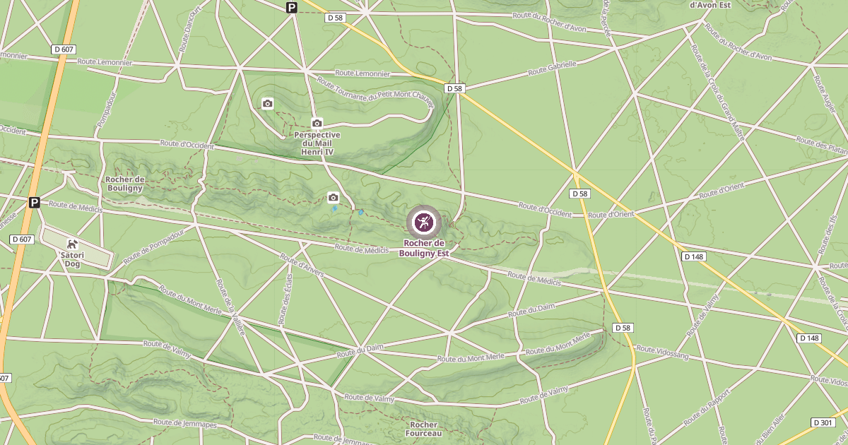 Map preview of Rocher de Bouligny Est