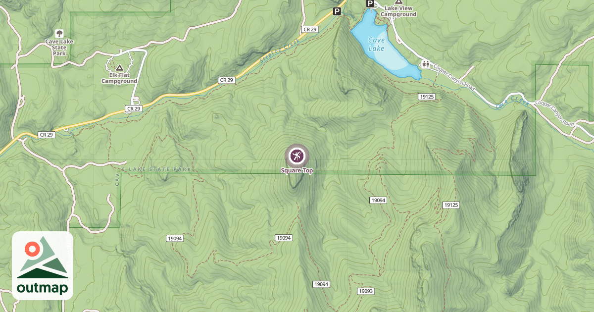 Map of Square Top