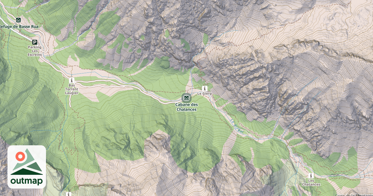 Map of Cabane des Chalances