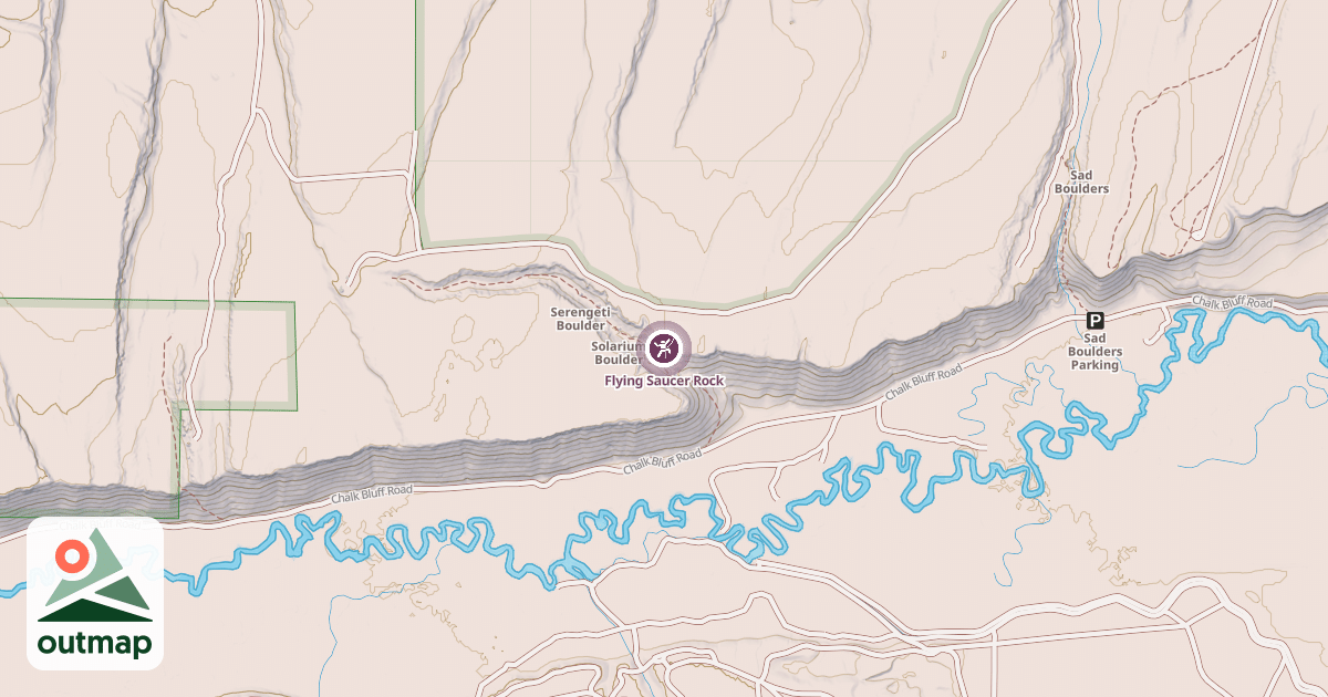 Map of Flying Saucer Rock