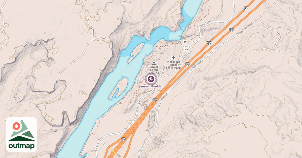 Map of Jammin Boulder