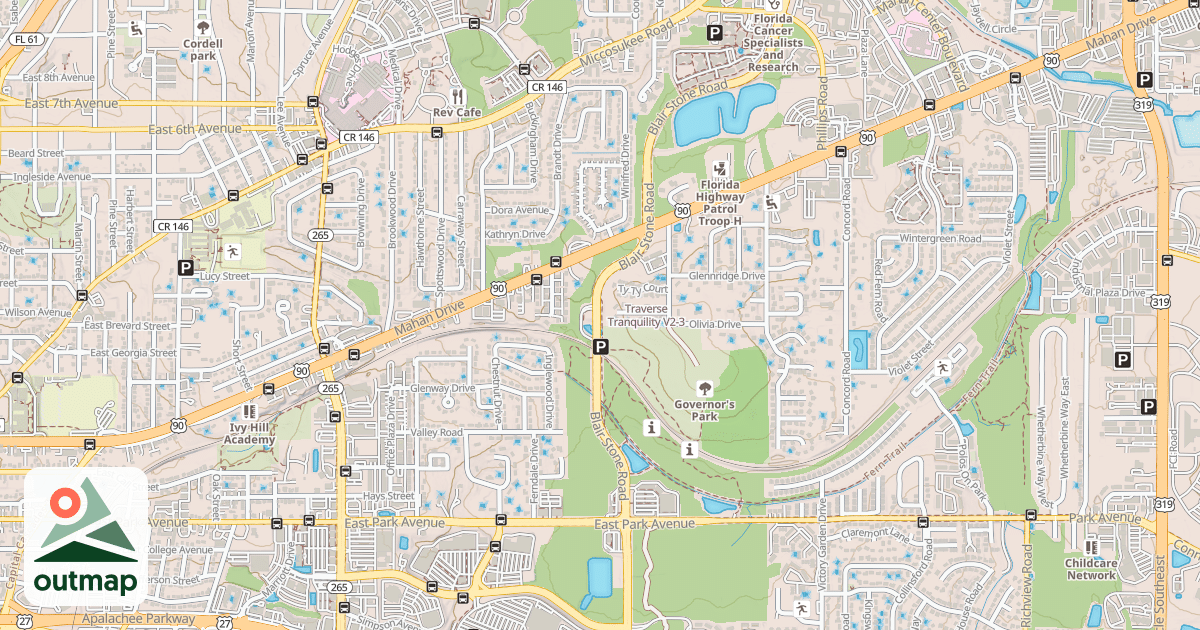 Map of Traverse Tranquility