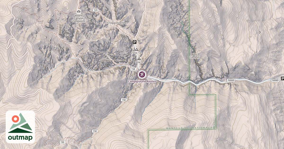 Map of Campground Routes