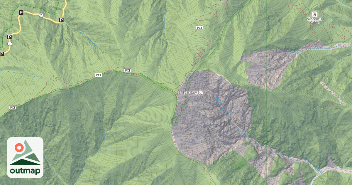 Map of BP Falls