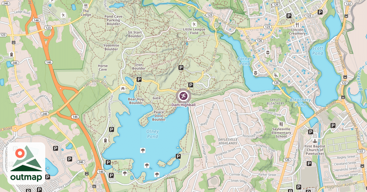 Map of Dam Highball