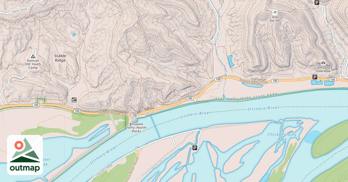 Map of N.L.C.