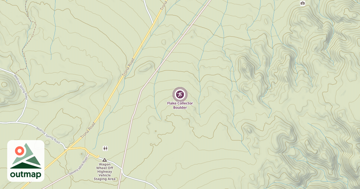 Map of Flake Collector Boulder