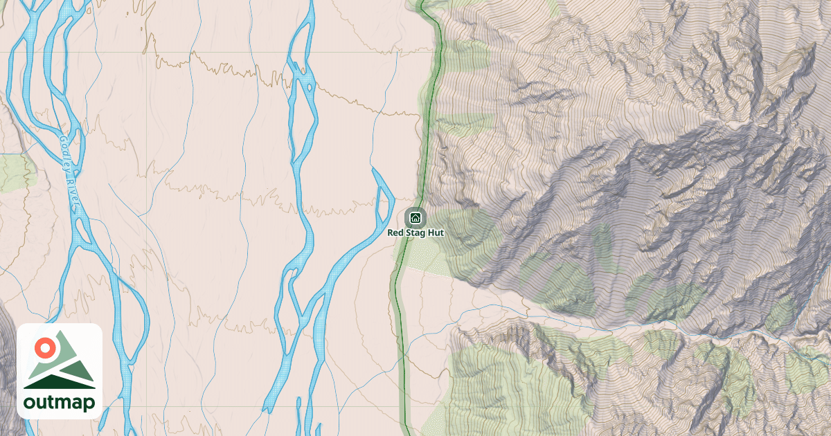 Map of Red Stag Hut