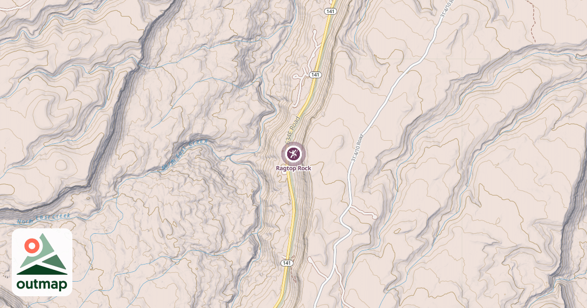 Map of Ragtop Rock