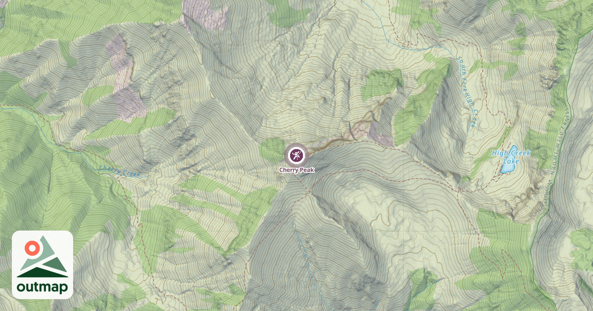 Map of Cherry Peak