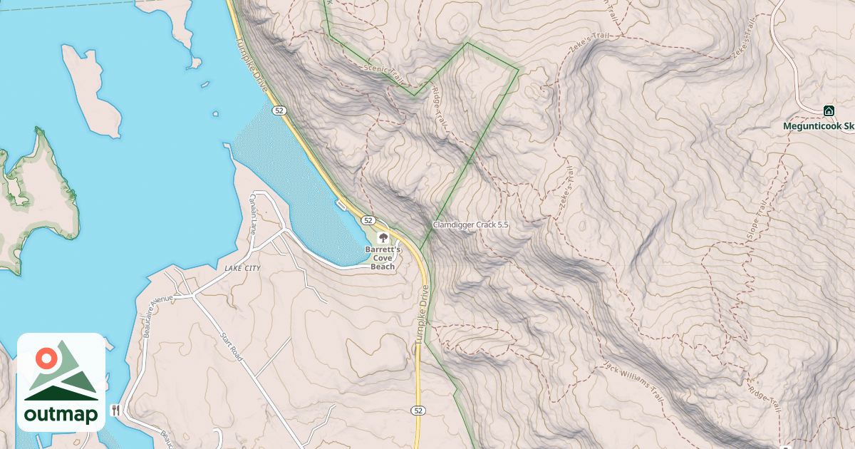 Map of Clamdigger Crack