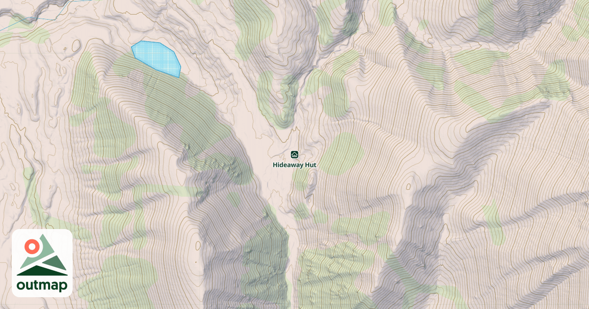 Map of Hideaway Hut