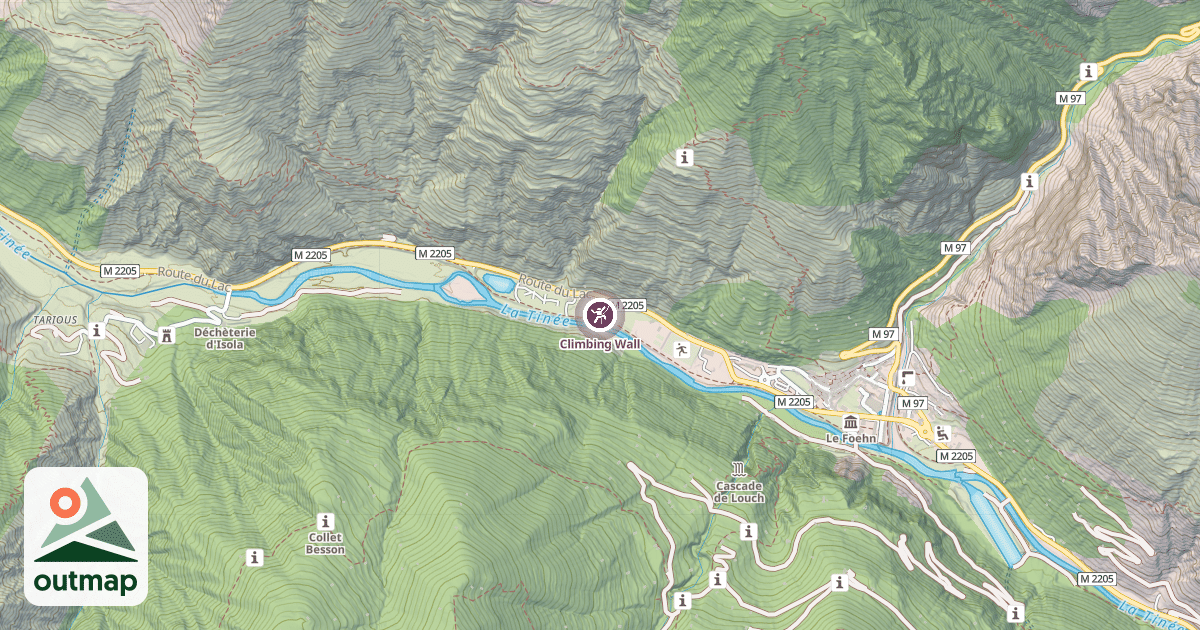 Map of Climbing Wall