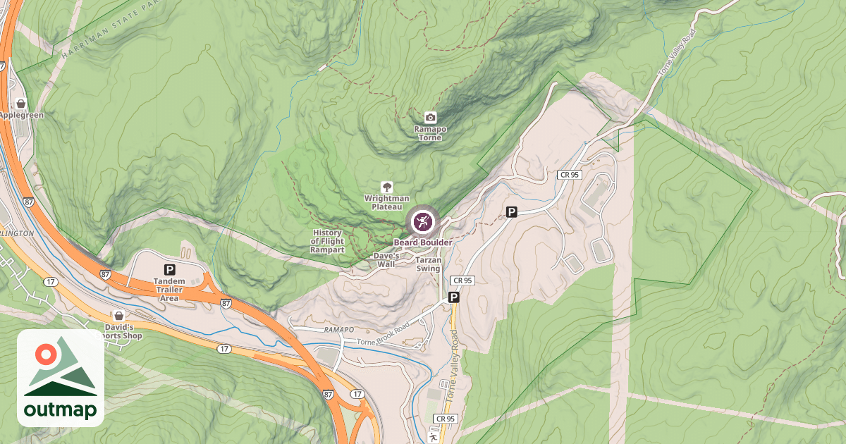 Map of Beard Boulder