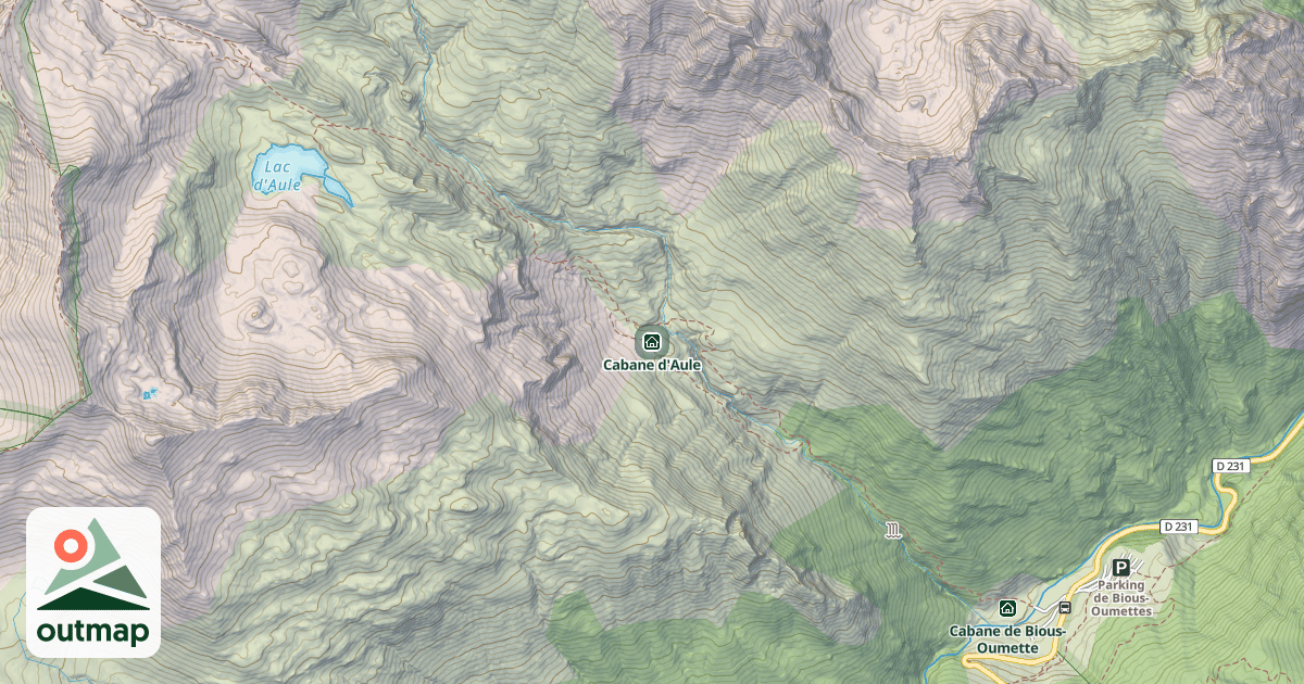 Map of Cabane d'Aule