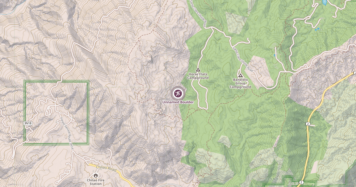 Map preview of Unnamed Boulder