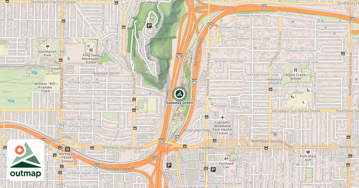 Map of Gateway Green