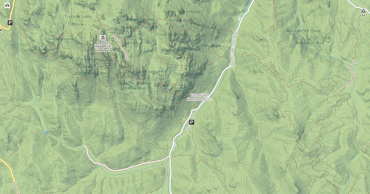 Map preview of Forrest-Van Meter Route