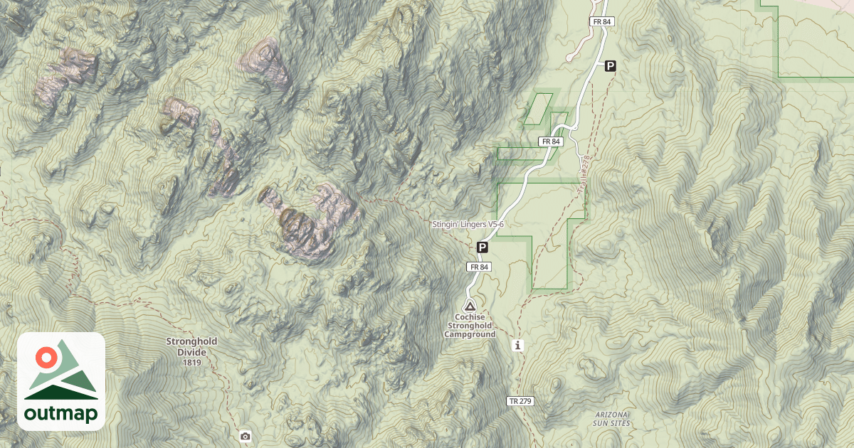 Map of Stingin' Lingers
