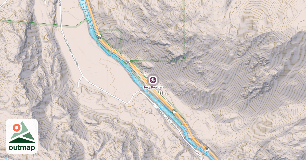 Map of Sexy Boulder
