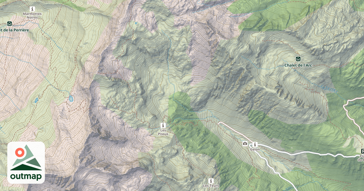 Map of Cabane des Pissus