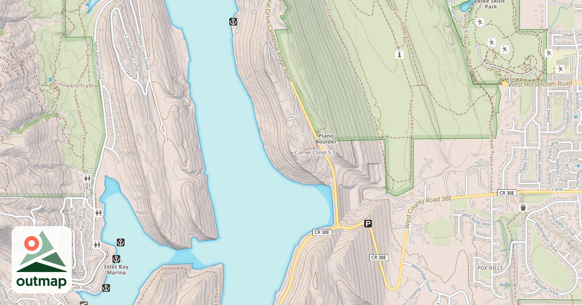 Map of Corner Climb