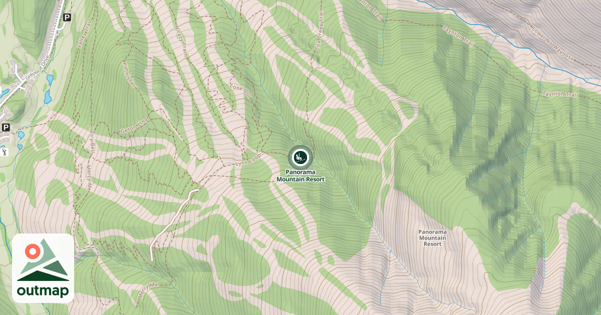 Map of Panorama Mountain Resort