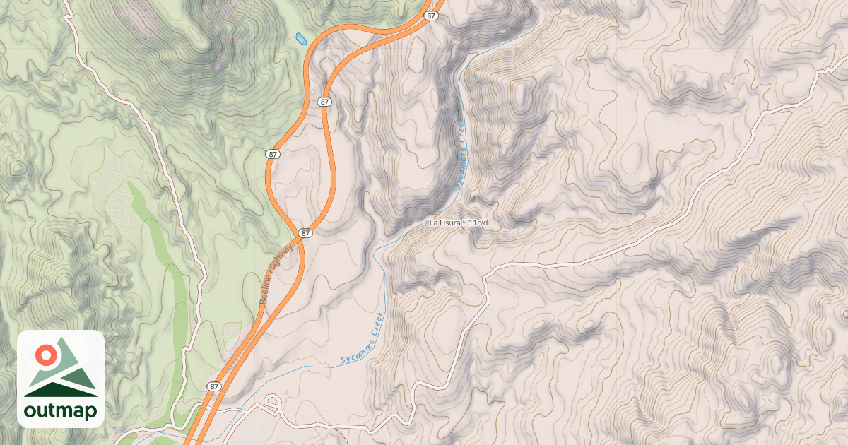 Map of La Fisura
