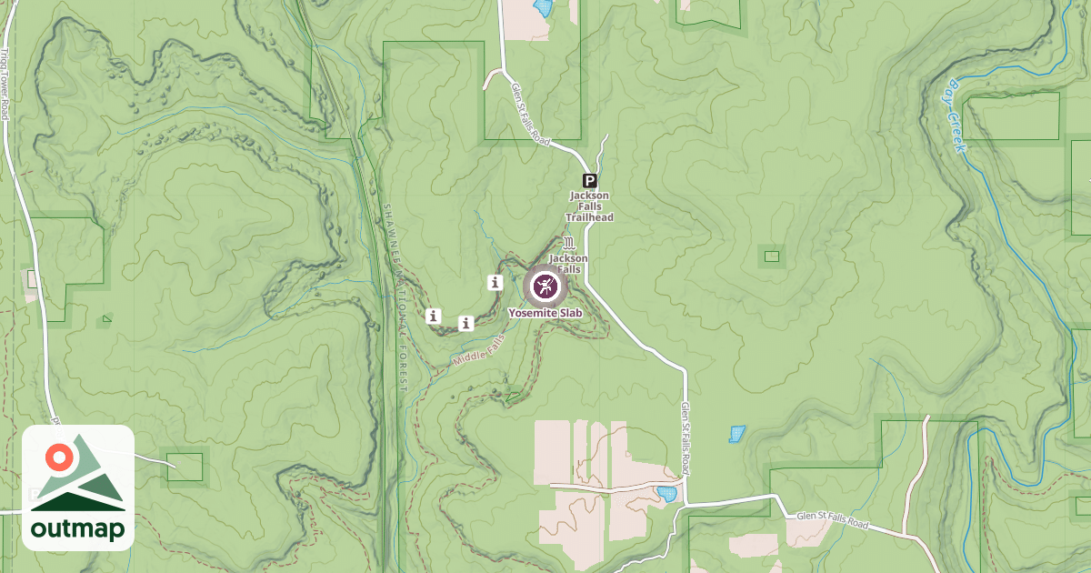 Map of Yosemite Slab