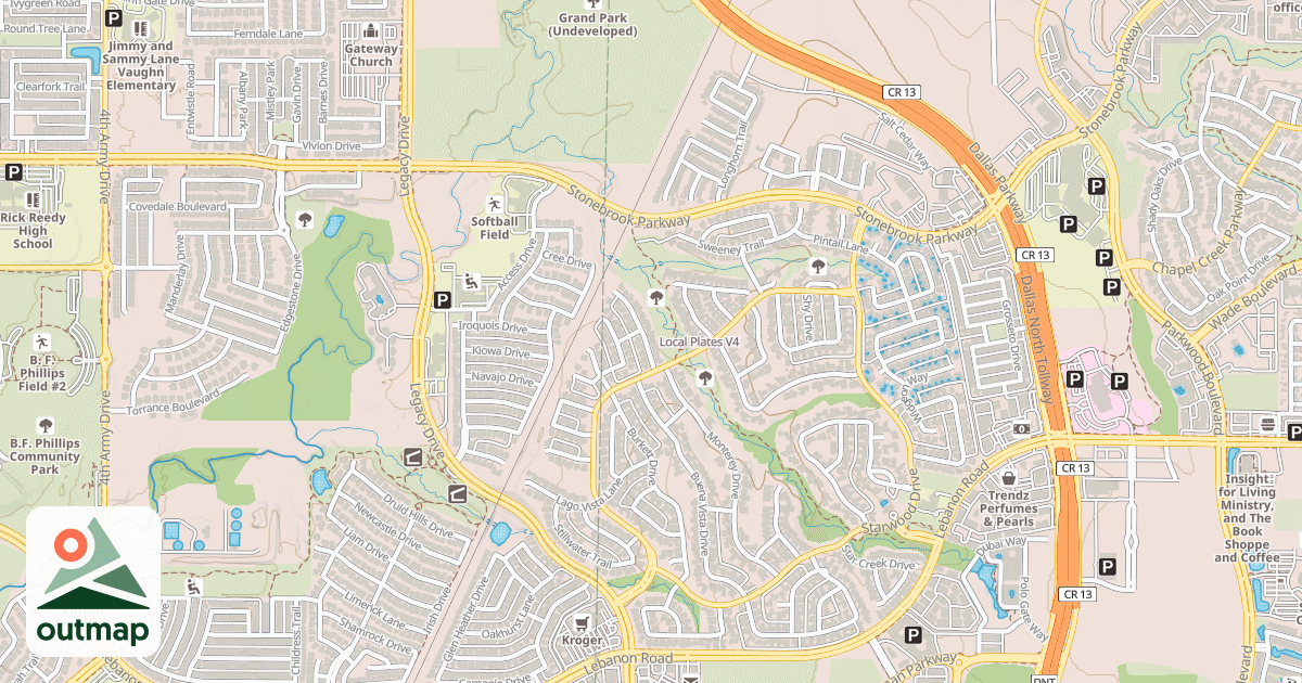 Map of Local Plates