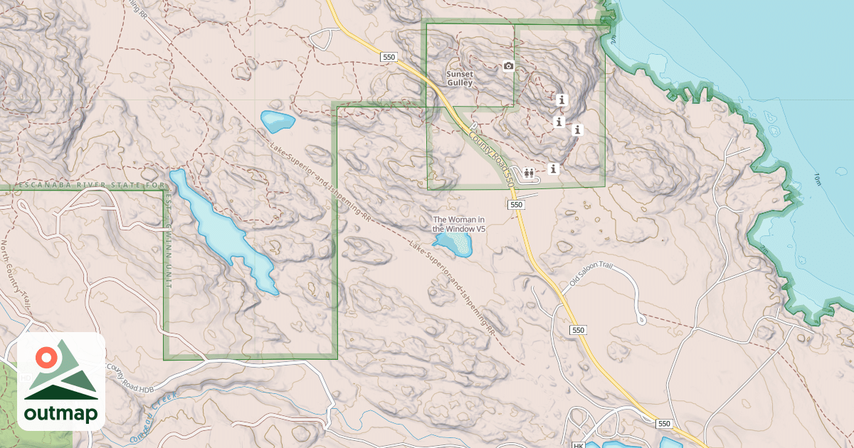 Map of The Woman in the Window
