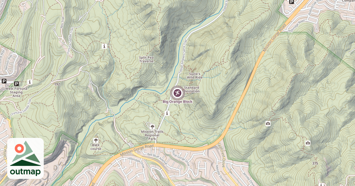 Map of Big Orange Block