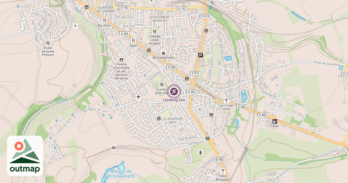 Map of Climbing Site