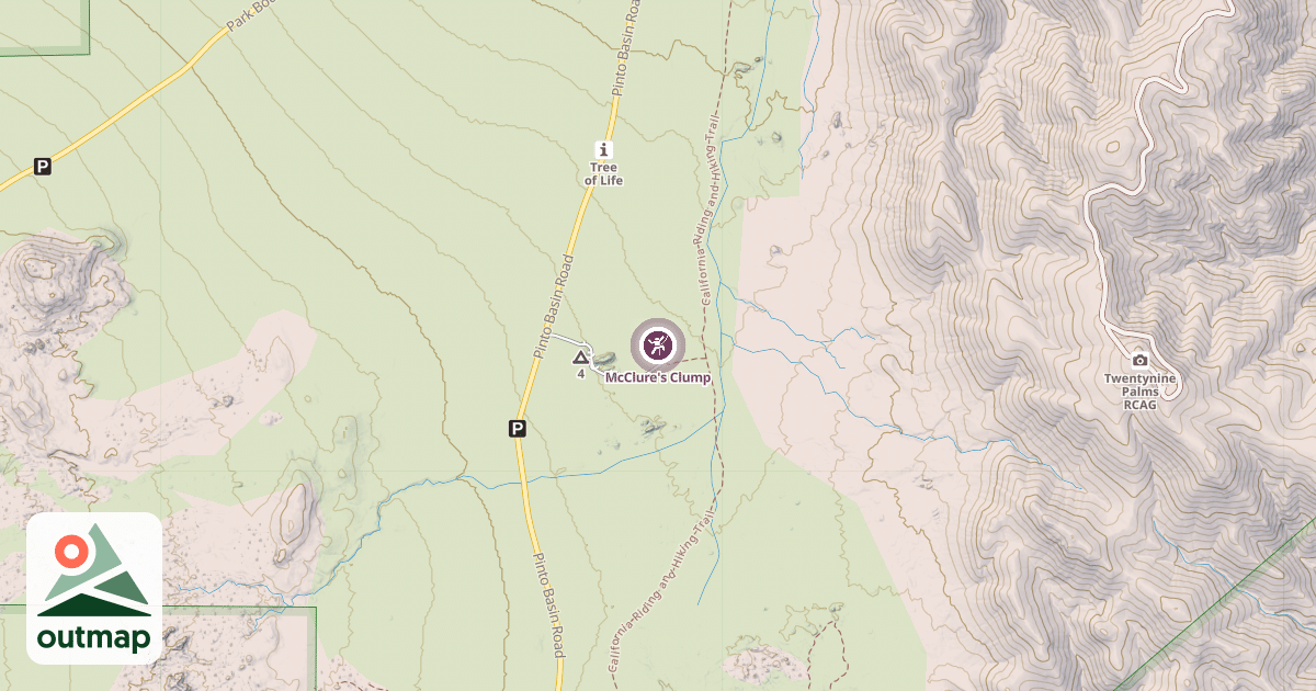 Map of McClure's Clump