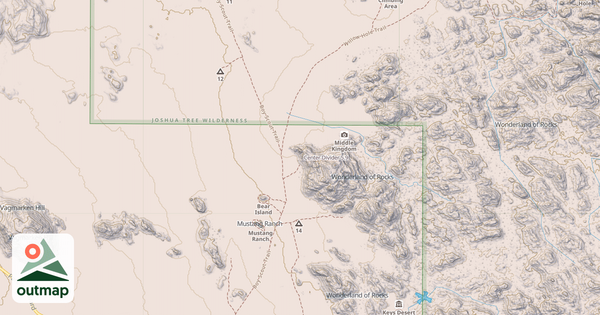 Map of Center Divider