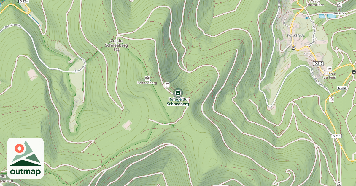 Map of Refuge du Schneeberg