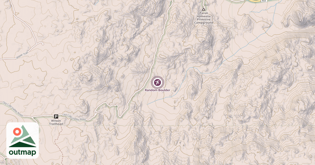 Map of Random Boulder