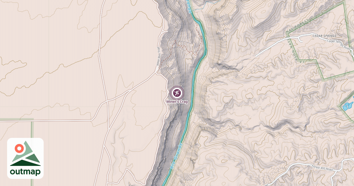 Map of Miner's Crag