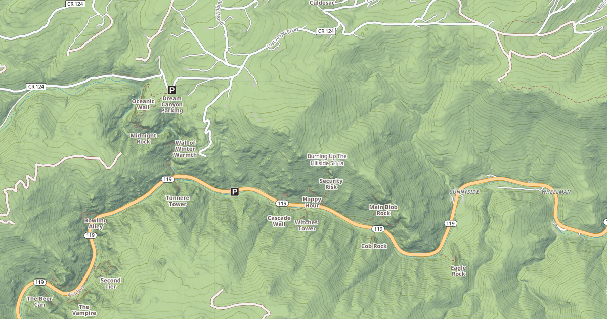 Map preview of Burning Up The Hillside