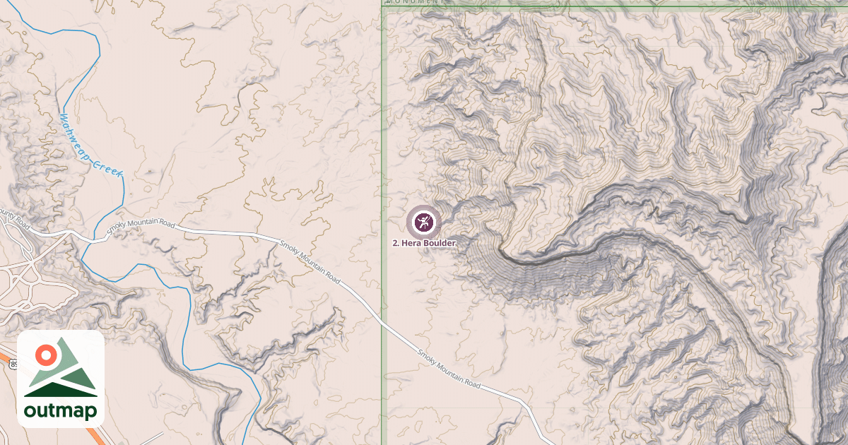 Map of 2. Hera Boulder