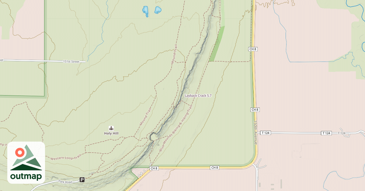 Map of Layback Crack