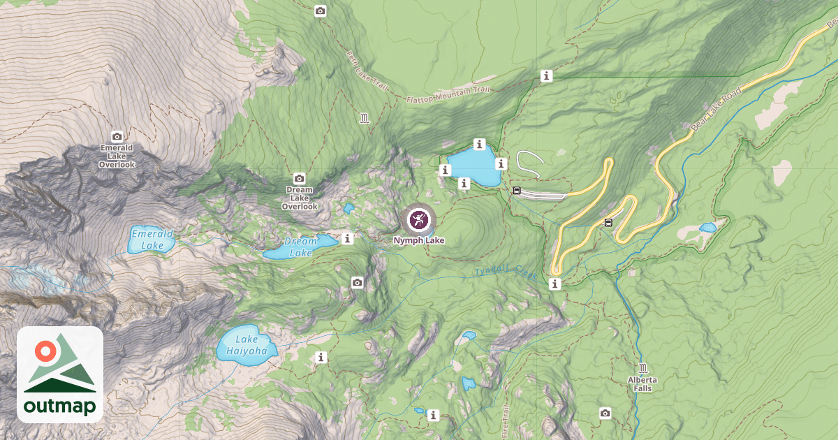 Map of Nymph Lake