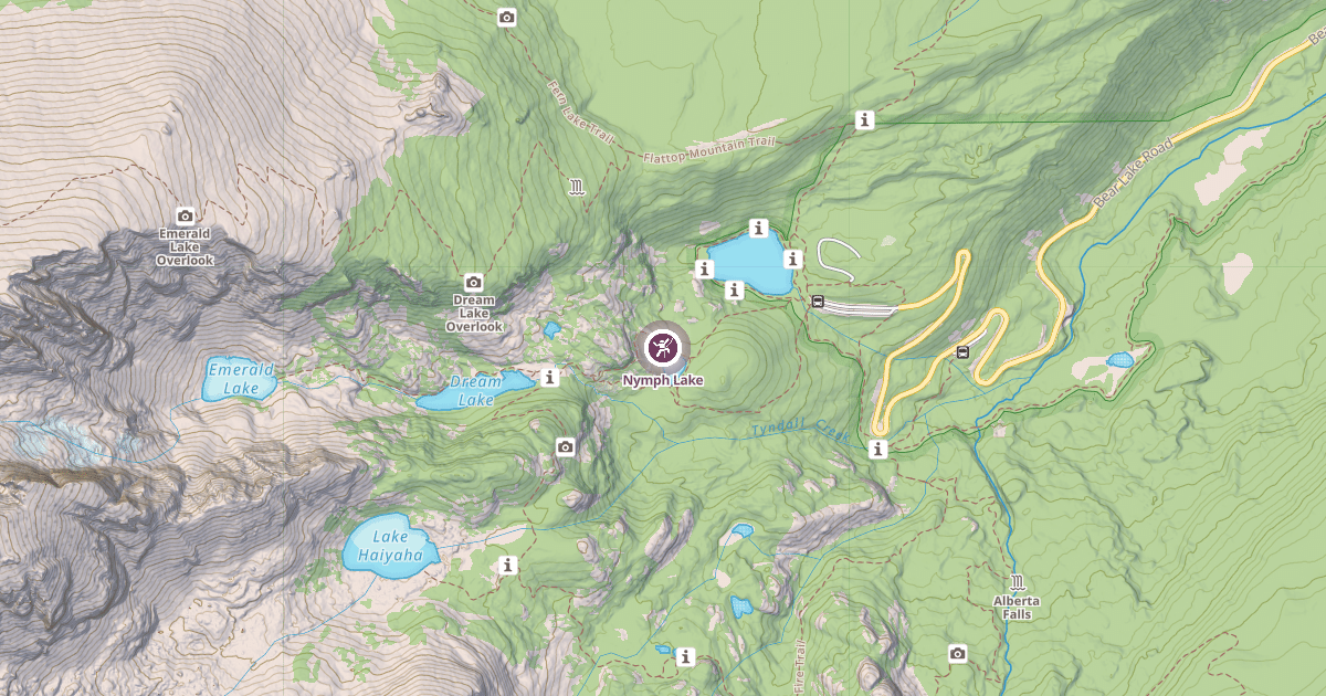 Map preview of Nymph Lake