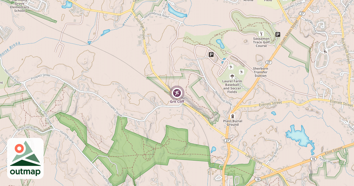 Map of Grit Cliff