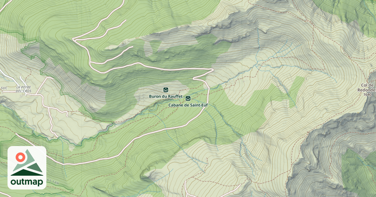 Map of Cabane de Saint-Euf