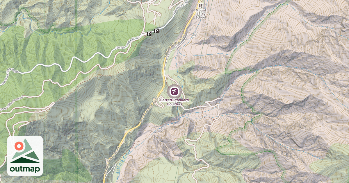 Map of Barrett-Stoddard Boulders