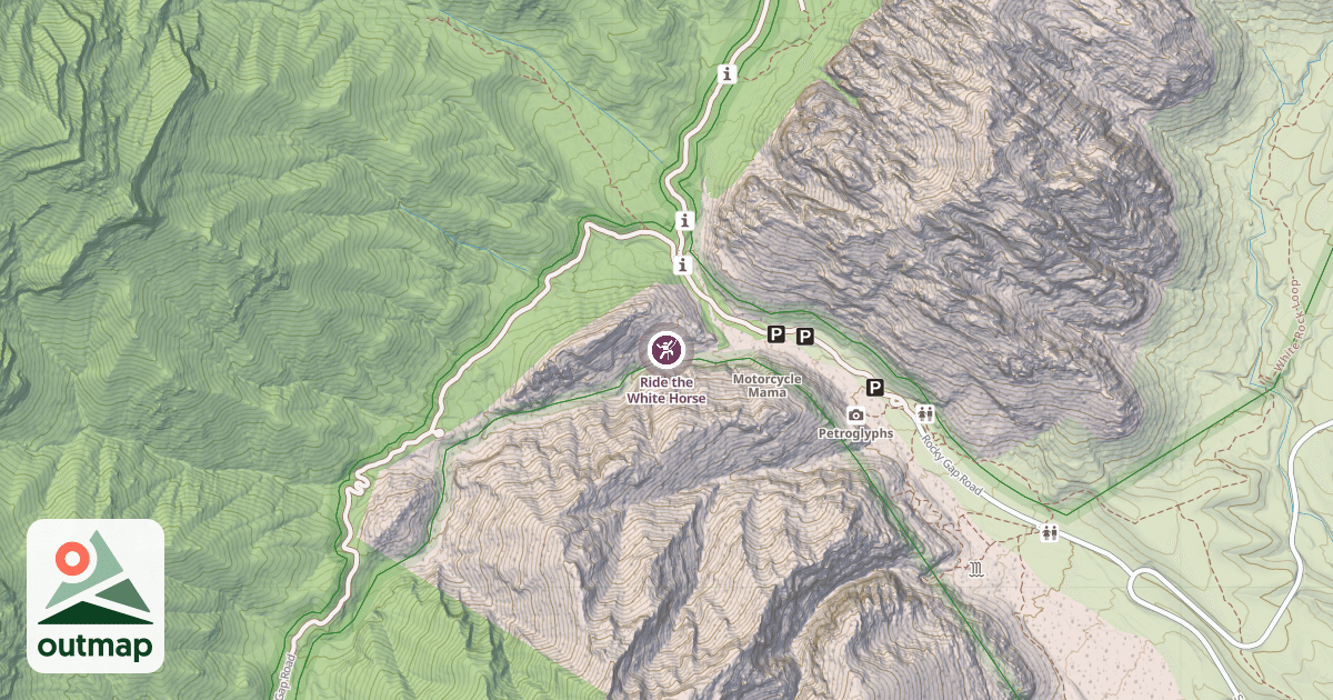 Map of Ride the White Horse