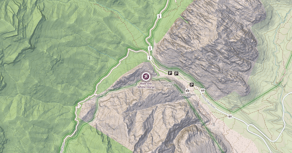 Map preview of Ride the White Horse