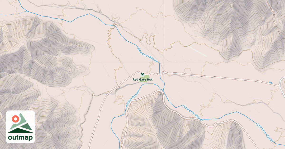 Map of Red Gate Hut